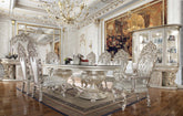 ACME Sandoval Champagne Finish Sandoval Dining Table Model DN01494